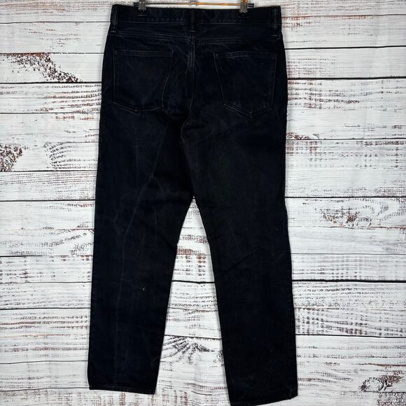 J. Crew jeans black size 30 denim relaxed casual  Classic Straight leg Jeans - Picture 3 of 6